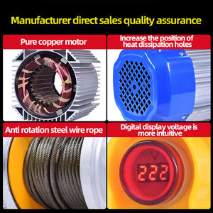 Treuil électrique en aluminium 220v 380v Heavy Duty <span class=keywords><strong>Wire</strong></span> <span class=keywords><strong>Rope</strong></span> 500kg 1000kg 1ton Electric Roof <span class=keywords><strong>Hoist</strong></span> Crane Winch - Product Image 3