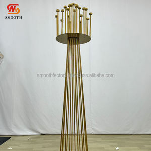 Candelabro Alto de Metal con Marco Metálico de Fábrica SMOOTH, Decoración para Banquetes de Boda y Restaurantes - Product Image 4