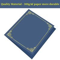 Vente en gros de diplômes durables avec couverture de diplôme en papier OEM logo personnalisé porte-certificats d'honneur avec grain d'or