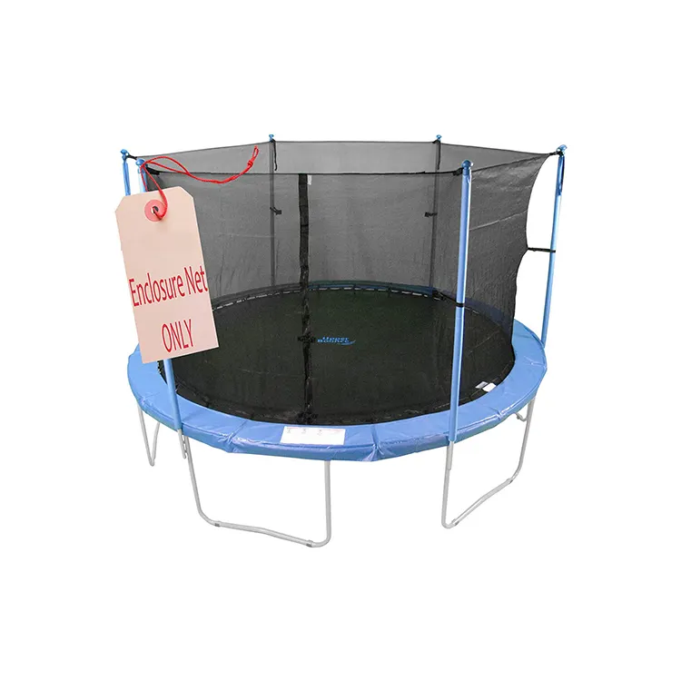Anufture-trampolín bungee para niños y adultos, cama elástica redonda de 12 pies para exteriores, con red de seguridad