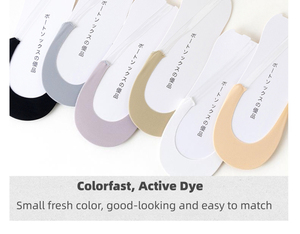 Nửa Lòng Bàn Tay Thoáng Khí Thuyền Vớ Mỏng Chống-Trượt Vô Hình Dệt Kim Giày Vớ Cho Sử Dụng Hàng Ngày Dễ Dàng Để Phù Hợp Với - Product Image 6