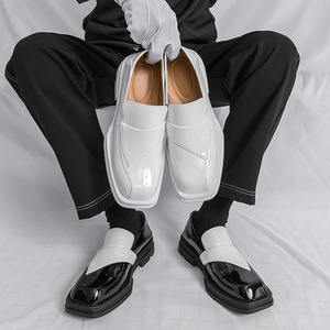 Chaussures Oxford pour hommes britanniques en cuir véritable imperméable, à bout fermé, faites à la main, pour mariage, formelles, décontractées, antidérapantes, avec boucles et sangles - Product Image 3