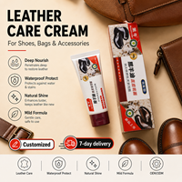 Betún para Zapatos de Cuero con Aceite de Oveja Black Bull de 70g, Antimoho, para Todas las Estaciones, con Función de Fácil Limpieza