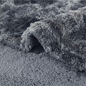 Solid Color Reversible Soft Sherpa PV Fleece Waterproof <strong>Dog</strong> Bed Cover Pet Blanket <strong>Throws</strong> <strong>for</strong> Bed <strong>Sofa</strong> and Floor - Product Image 4