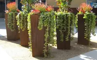 Ev bahçe dekoratif açık Corten sanat mobilya bahçe süsleri