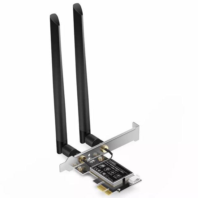 AX3000 WiFi6E Bluetooth 5.2 3000Mbps WiFi Card PCIE Adapter for PC Gaming ESports Bluetooth Mouse Keyboard Headphones