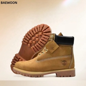 Botas BAEWOON MB08 Clásicas, Duraderas, Amarillas y Negras, Unisex, Modernas, Tipo <span class=keywords><strong>Martin</strong></span>, Impermeables, Resistentes al Desgaste, Antideslizantes, para Senderismo - Product Image 2