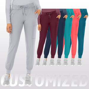 Unisex Quick Dry Scrub Set Moisture Wicking Knitted Hospital Uniforms For Medical Dental Veterinary Use Size S XXL - Product Image 3