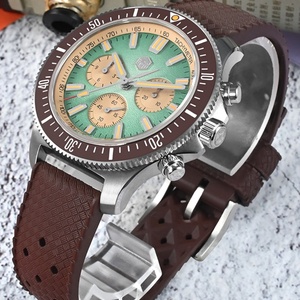 Saint Martin 40mm Diver <b>Chronograph</b> <b>Automatic</b> Watch Men's China Peacock SL-4801 Luminous Sapphire Waterproof 20Bar SN0118G-JS - Product Image 5