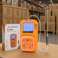 Détecteur de gaz portable professionnel HIREP 4 en 1 avec sonde H2S O2 CO NH3 LEL pour la sécurité des espaces confinés OEM