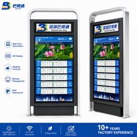 Pantalla Inteligente para Paradas de Autobús, Información de Pasajeros en Tiempo Real, Letrero Electrónico, Sistema de Señalización Digital para Exteriores para el Transporte Público