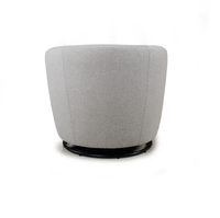 Fauteuil pivotant en tissu, fauteuil rond, canapé individuel pour salon, chambre à coucher, décoration intérieure