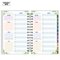Ensemble de journaux personnels pour filles noires spirales personnalisées 2026 2027