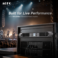 Amplificateur de puissance audio numérique professionnel 4 canaux 2500W SiC haute résolution 8 Ohm XLR pour caissons de basses et enceintes PA