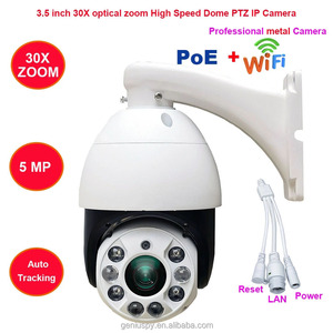 <span class=keywords><strong>Camera</strong></span> IP Tốc Độ PTZ IR Tự Động Theo Dõi Hình Người Phóng To Quang Học <span class=keywords><strong>POE</strong></span> 30X Wifi Không Dây 5MP Loa MIC Nhận Diện Người Khe Cắm Thẻ TF - Product Image 2