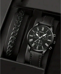 Nouvelle <span class=keywords><strong>Montre</strong></span> à Quartz <span class=keywords><strong>Homme</strong></span> Style Tendance Exportation <span class=keywords><strong>Bracelet</strong></span> <span class=keywords><strong>Cuir</strong></span> 40mm Pointeur Affaires Décontracté Mode Design Trois Yeux Plus <span class=keywords><strong>Bracelet</strong></span> Tressé - Product Image 6