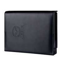 Cartera para Manual de Vehículo con Logotipo Personalizado, Portadocumentos, Carpeta, Organizador de Documentos para Auto, Portafolio para Coche