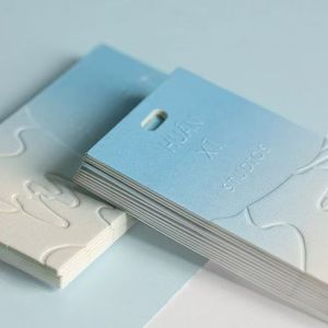 Emboss Custom-Made Concave <strong>Tag</strong> for Women's High-End Clothing Light Luxury Card Printing Eco-Friendly Paper <strong>Material</strong> - Product Image 4