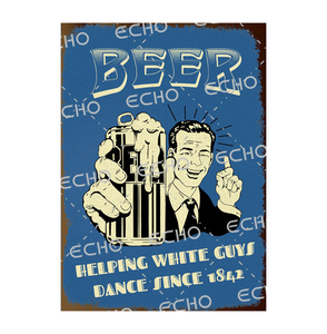 Wholesale Enamel Metal Tin Advertising Sign Wall Decorations Retro Cola <strong>Beer</strong> <strong>Signs</strong> Metal Wall <strong>Hanging</strong> Plate Vintage Decorative - Product Image 6