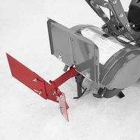 15683 Hiller-Furrower Kit Dent arrière Rototiller Attachement Acier allié Rouge 3in Profondeur de travail pour les cultivateurs de labour efficaces