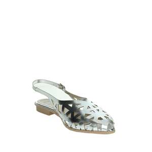 Sandalias Planas para Mujer Porronet 7092, Doradas, con Corte Láser, Punta Puntiaguda, Estilo Slingback - Product Image 5