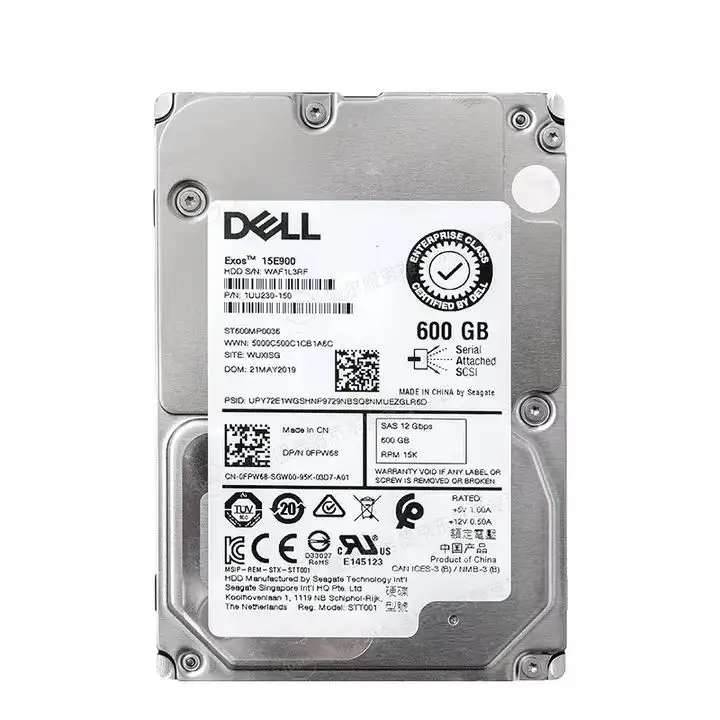 Giá rẻ Dell SAS 600GB 15K buồn ổ cứng 3.5inch HDD cho máy chủ trong kho