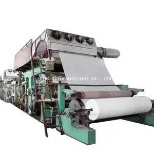 Mesin pembuat gulungan jumbo Kertas Kraft, lini produksi kertas kraft untuk kertas limbah daur ulang