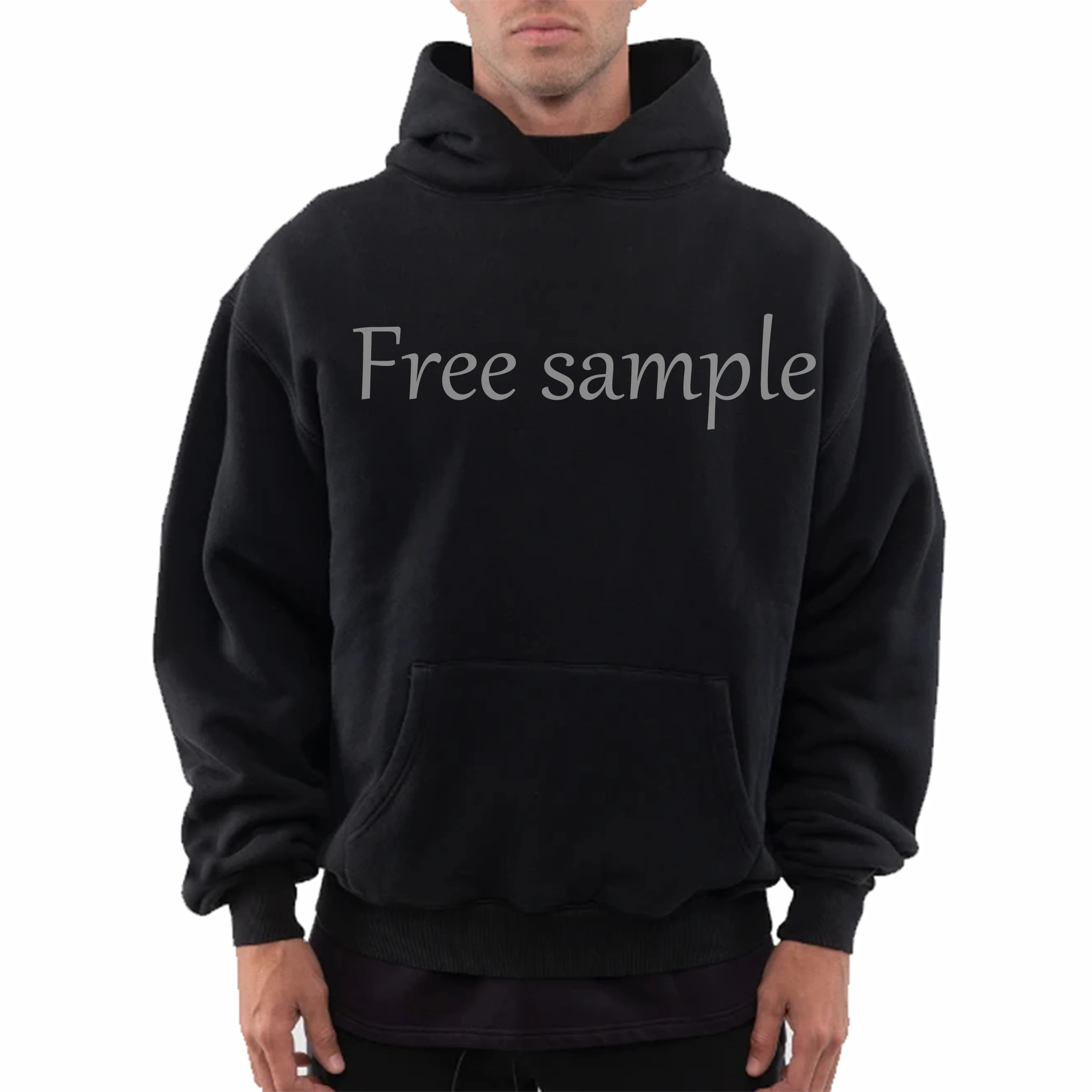 Custom Hoodies Men's 100% Cotton Heavy Weight Luxury Quality Puff Printing Oversized Streetwear Pullover Hoodies For Men