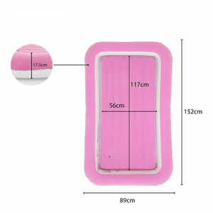 Hunan Factory personalizza materassino gonfiabile rosso gonfiabile con Kit di riparazione per bambini campeggio escursioni - Product Image 6