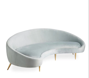 Nordic Ins Simple Couch Luxury love Seat Teddy Fabric Skin Curved Sofa <strong>Chair</strong> Furry Couch Fur Shaggy Fluffy Living Room Sofa - Product Image 1