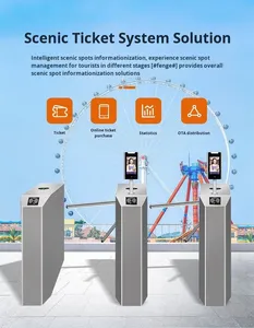 Tourniquet à trépied pivotant en acier inoxydable 304 avec lecteur de carte magnétique/carte à puce/code QR pour le contrôle d'accès, les parcs, les gymnases, les centres commerciaux - Product Image 3