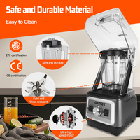 2000W Heavy Duty Ijsblender Voor Keukenapparaat Geluiddichte Nutri Blender Multifunctionele Rustige Blender Smoothie Maker