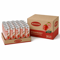 Boisson gazeuse 330ml en canette PET/Aluminium, faible teneur en glucides, Halal, BENNONE, service OEM/ODM tout-en-un