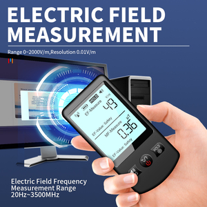 Phạm vi <span class=keywords><strong>0</strong></span> ~ 2000 v/m <span class=keywords><strong>0</strong></span> ~ 100μt kỹ thuật số EMF <span class=keywords><strong>Meter</strong></span> điện Trường <span class=keywords><strong>Meter</strong></span> từ trường <span class=keywords><strong>Meter</strong></span> điện từ bức xạ Tester - Product Image 2