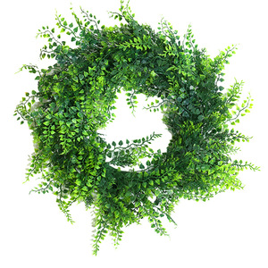 Simulated Plant Flower Wreath Round Plastic Durable <b>Wall</b> Decoration For Living Room Bedroom Interior <b>Decor</b> - Product Image 4