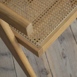 Muebles de Estilo Francés Vintage para Hoteles, Bistrós y Cafés, Sillones de Madera Maciza Americana, Silla de Comedor Nórdica de Ratán - Product Image 5