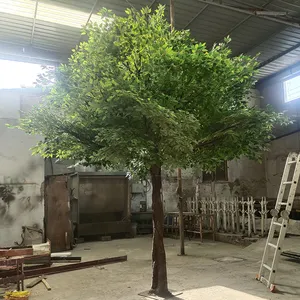 Große Größe Fiberglas Stamm künstliche Pflanzen Ficus Tree Große Kunststoff Landschafts bau gefälschte Banyan Baum für Hochzeits feier Home Decor