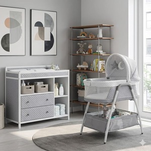 Cuna Eléctrica Multifuncional para Bebés, Cuna de Cabecera Versátil, Cuna con Móvil de Juguetes - Product Image 1