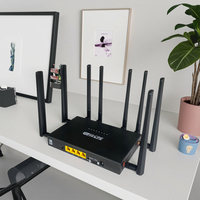 CPE Dual-SIM 4G/5G con Encriptación OpenWrt para Empresas, Router WiFi 6 5G con Frecuencias de 2.4GHz y 5GHz, Ranura para Tarjeta SIM, OEM/ODM
