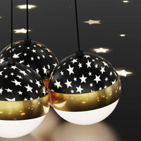 Décoration d'intérieur, lampe suspendue à 3 anneaux pour plafond haut, salon, luminaire rond moderne en aluminium, lustre nordique de luxe, luminaire suspendu pour restaurant