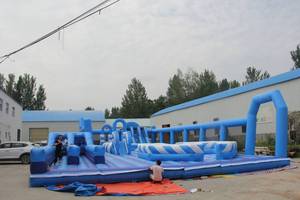 WINSUN Gran Circuito de Obstáculos Inflable con Tobogán Extremo para Autos, Material de PVC, Certificado CE, Libre de Plomo - Product Image 3