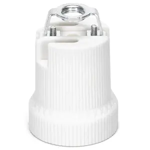 โคมไฟเซรามิกแบบ E27 สีขาว เหมาะสำหรับการตกแต่งและให้แสงสว่างในบ้านและพื้นที่เชิงพาณิชย์ - Product Image 1