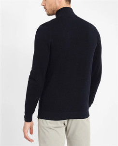 Men's 100% Cotton <strong>Plain</strong> Design Zip up Rugby Shirt <strong>Jumper</strong> - Product Image 3