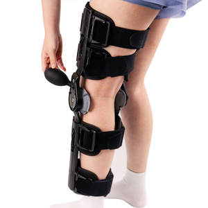 Rodillera con bisagras para mujer, inmovilizador de Terapia Física ajustable, ortesis de rodilla para aliviar el dolor, estabilizadores para caminar - Product Image 4