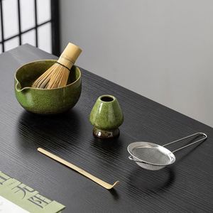 Modern Luxury Matcha 5-Piece Porcelain Set Kiln-Change Aze Durable Gift <b>Box</b> <b>Tea</b> Whisk Stand New Product - Product Image 3
