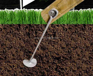 Steel Ground Screw Pole Earth Anchor / Powder Coated Paint Ground Anchor for <strong>Fixed</strong> Vineyard <strong>Post</strong> - Product Image 3