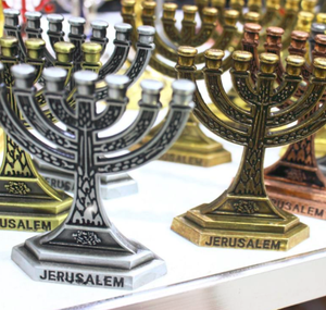 <span class=keywords><strong>3</strong></span> Farben Mini-Menora Chanukka JERUSALEM - Product Image 4