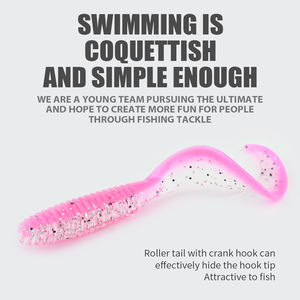 เหยื่อตกปลา PVC แบบนิ่ม 15 ชิ้น 30 ชิ้น เหยื่อปลอมพลาสติกนิ่ม สำหรับตกปลาในน้ำจืด รสกุ้ง ทำจากซิลิโคน - Product Image 3