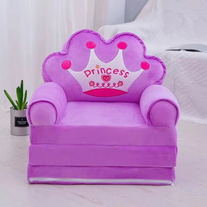 Customizable Plush Cute Cartoon Kids Folding Sofa Nap Pad Baby <b>Stool</b> Customizable Packaging Labels Logo and Tags - Product Image 5