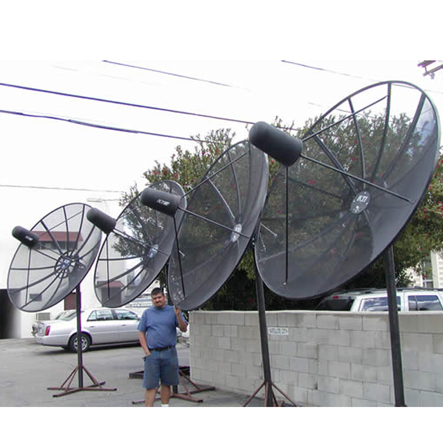 2021 New Model Good Quality c Ku Band 12ft Feet 3.7m 370cm Satellite Tv Aluminum Mesh Dish Antenna
